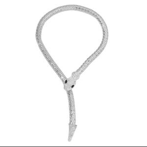 Anthropologie Silver Snake Necklace